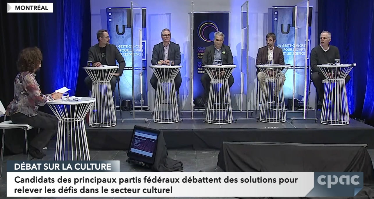Débat des candidats fédéraux sur la culture