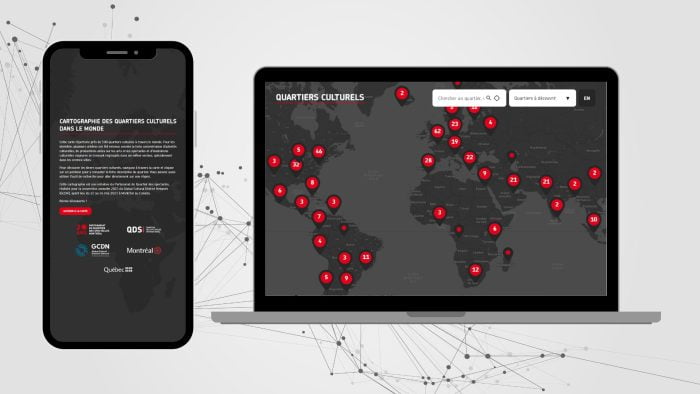 Montréal sur la carte des plus grands districts culturels au monde