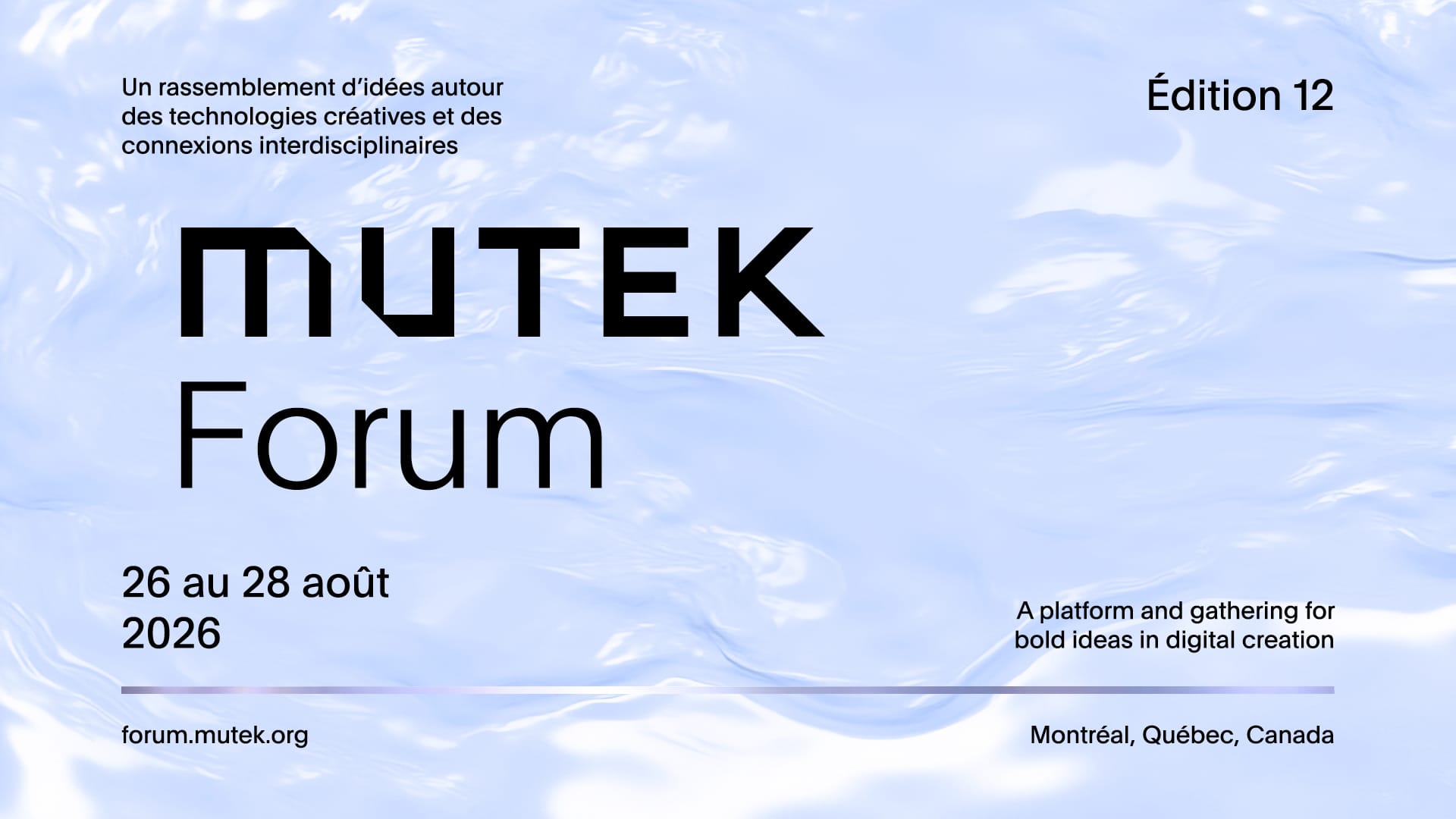MUTEK Forum 2026